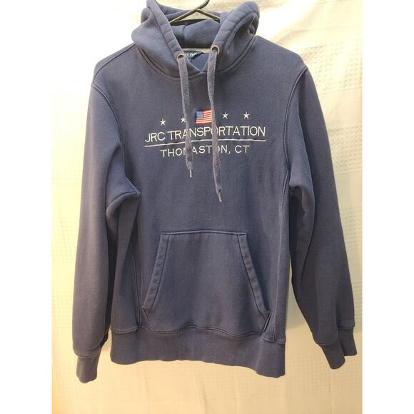 JRC Transportation Hoodie Womens Small Blue Thomastown Connecticut Work - Picture 1 of 11